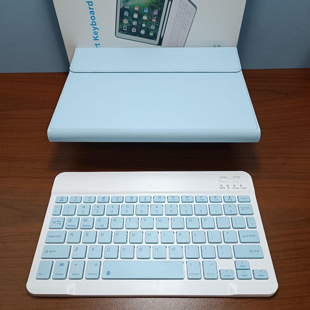 (美品) iPad 10.2 第9世代 WiFi 64GB キーボード付き iPad キーボード付きケース 第9世代 ワイヤレスキーボード 10.2インチ