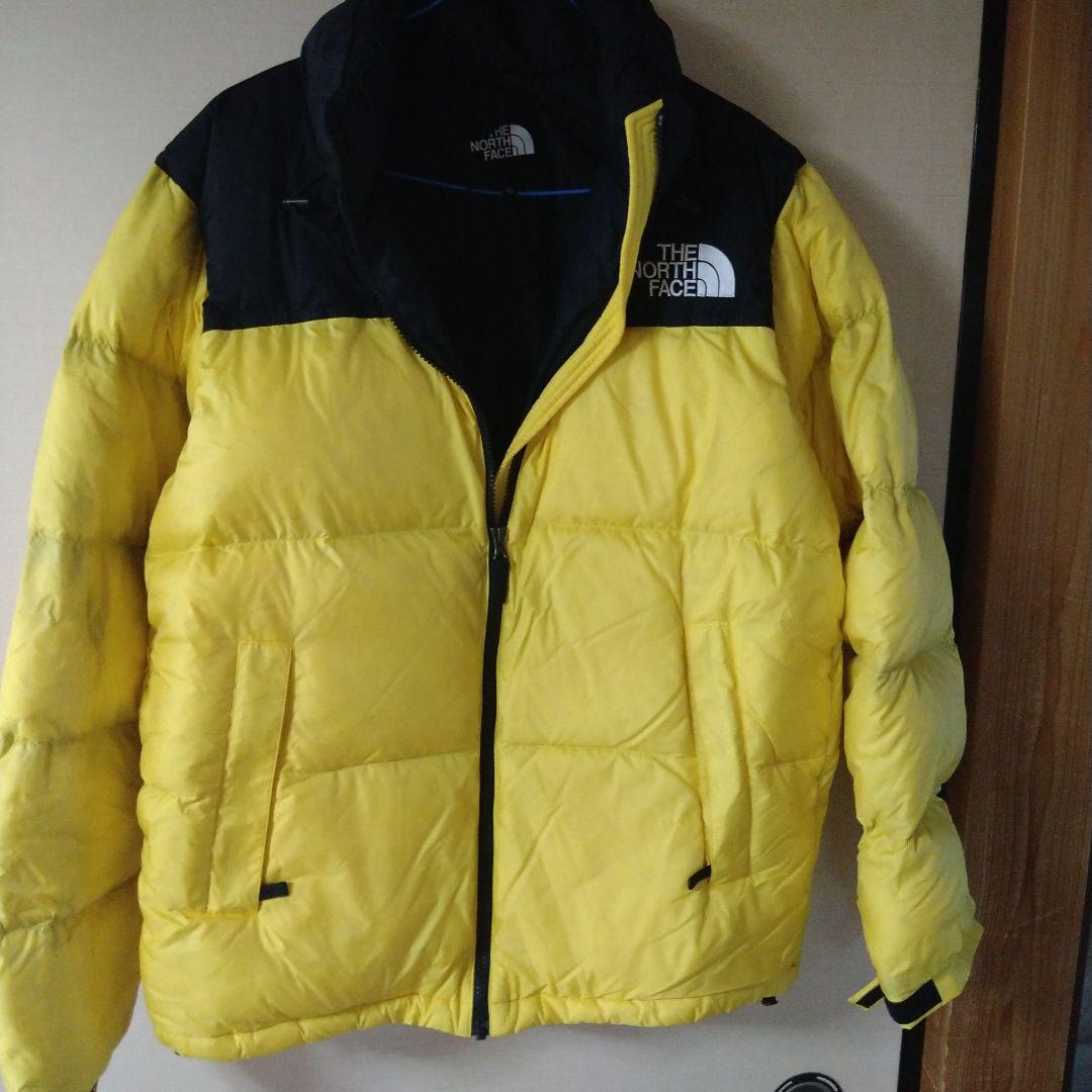 THE NORTH FACE ダウンジャケット XL イエロー/ブラック - メルカリ