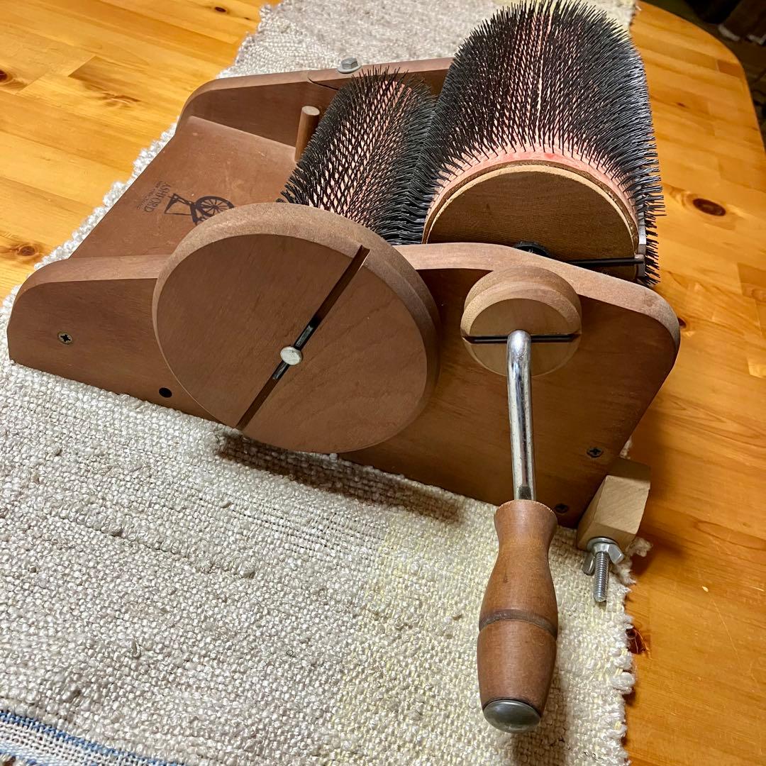 アシュフォード ドラムカーダー（木製、手廻し） - メルカリ