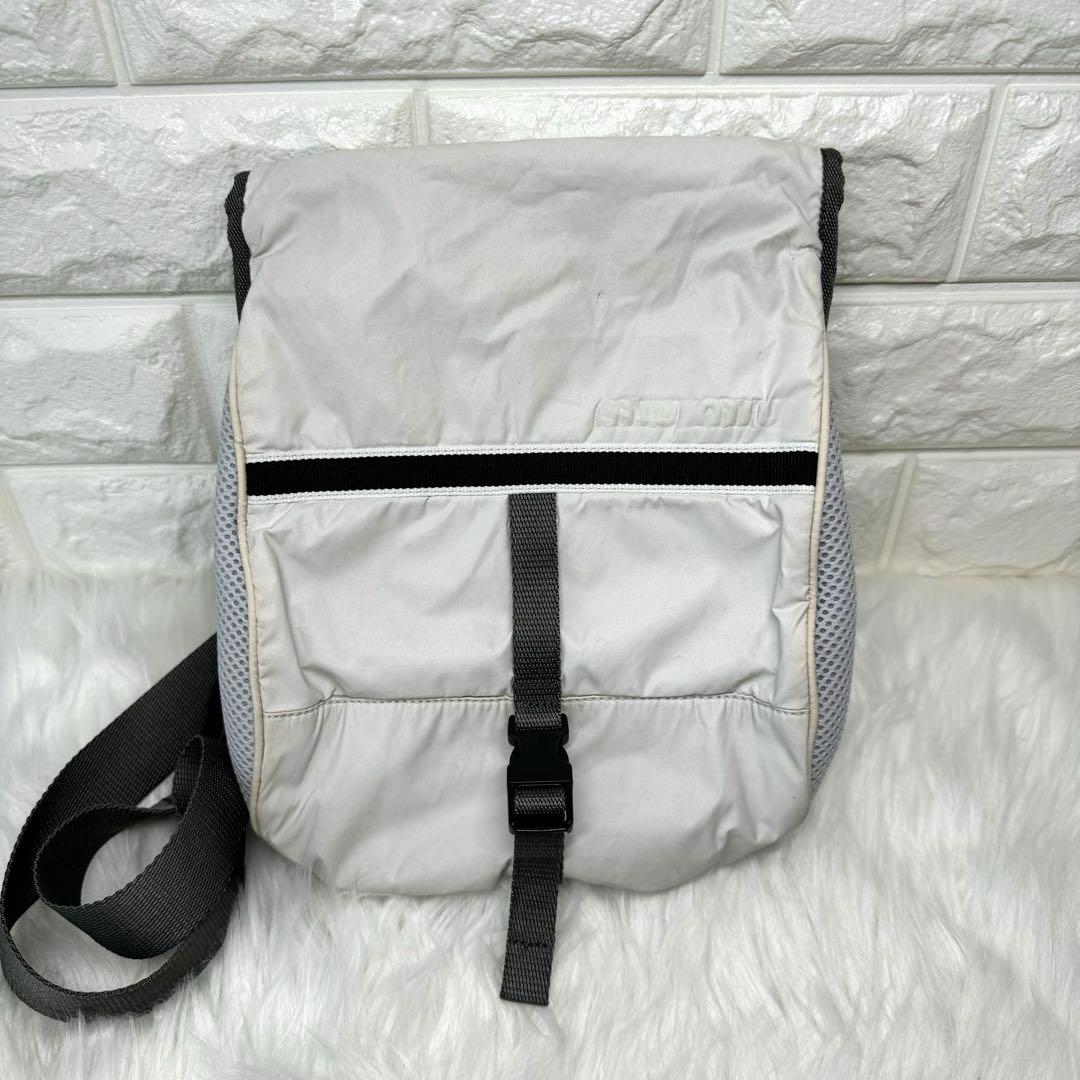 ミュウミュウ miumiu ショルダーバッグ アーカイブ 白タグ - メルカリ