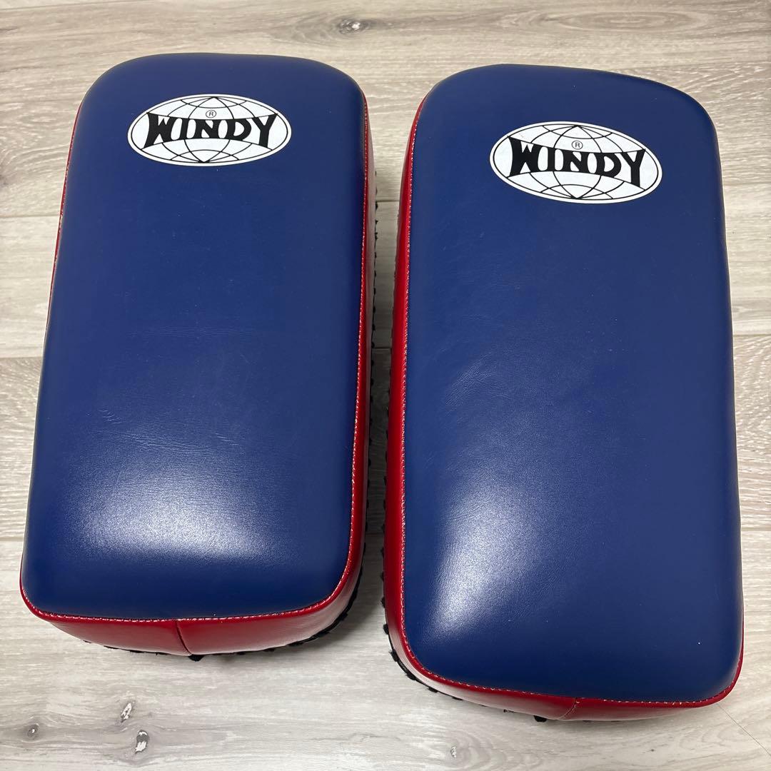 WINDY KP-4 キックミット 青/赤