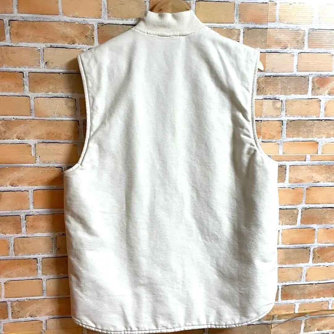 y*e様 Carhartt カーハート ダックベスト 白 ホワイト Lサイズ キ