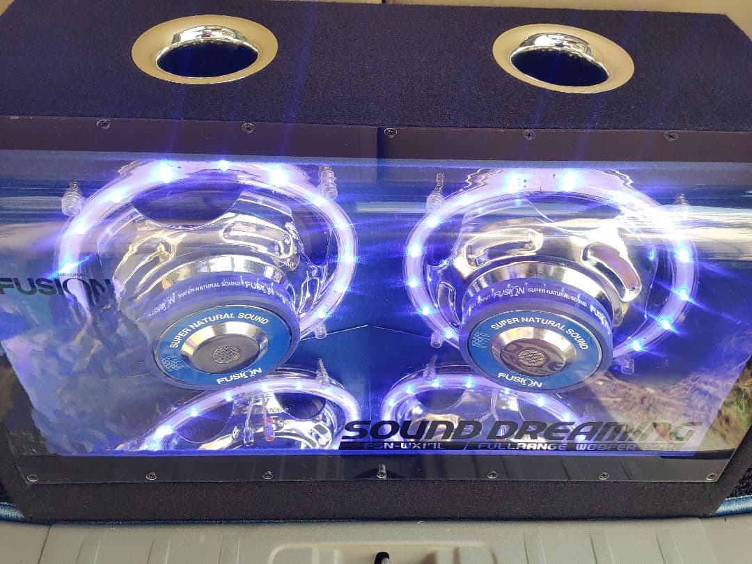 FUSION FSN-WX17L ウーファー LEDリング配線付良品 ウーハー - メルカリ