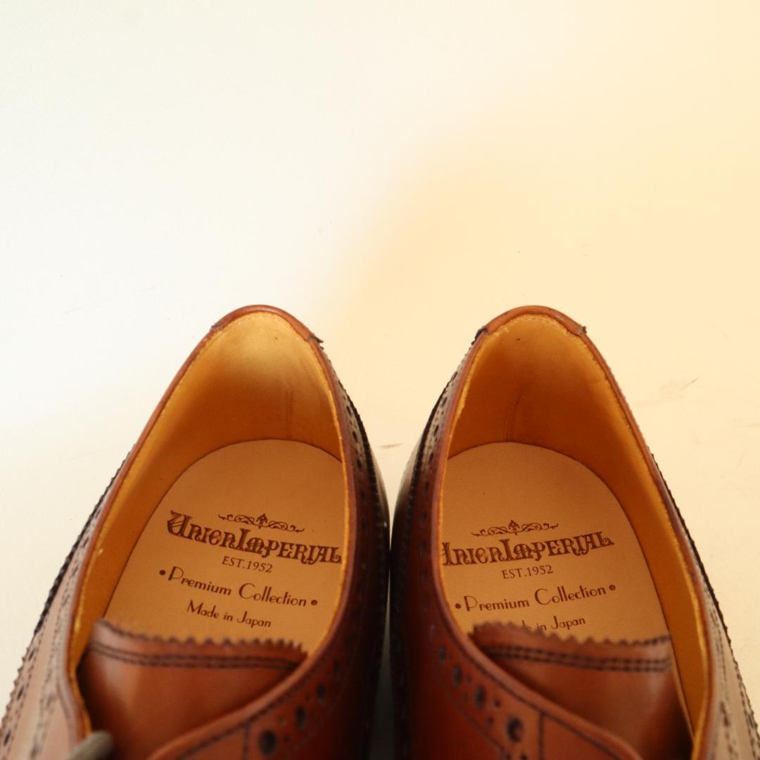 未使用ユニオンインペリアルベガノカーフ　ストレートチップ　8.5 26.5cm