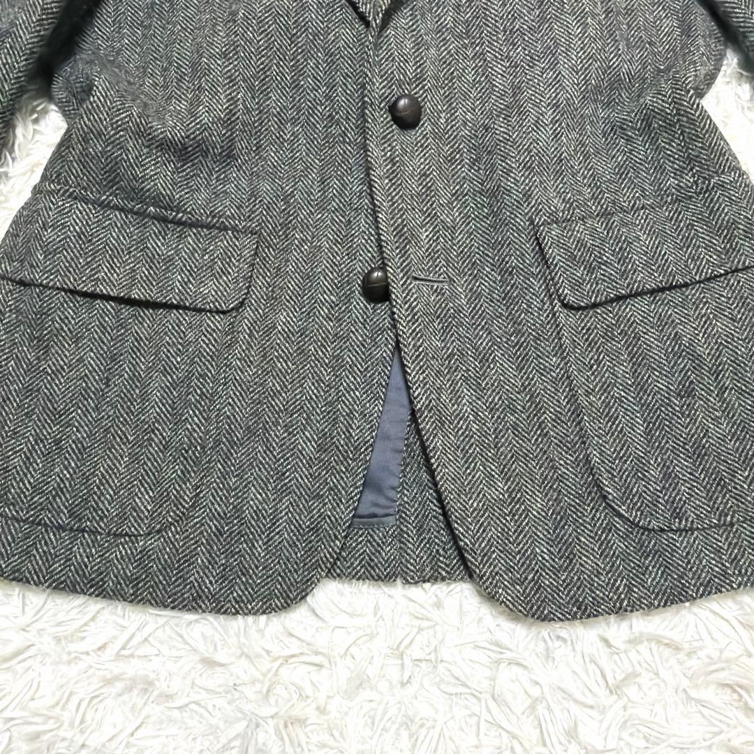 ジェイプレス テーラードジャケット ヘリンボーン Sサイズ くるみ