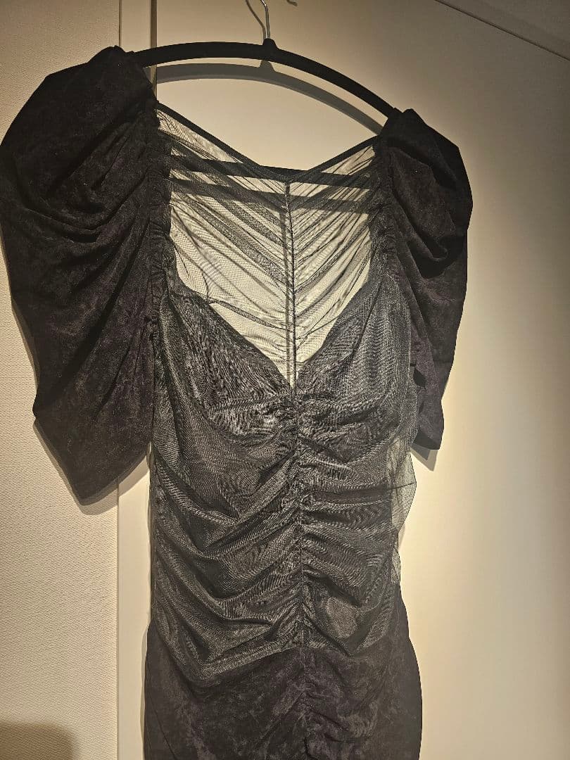 FETICO RUFFLED-HEM VELOUR DRESS - メルカリ