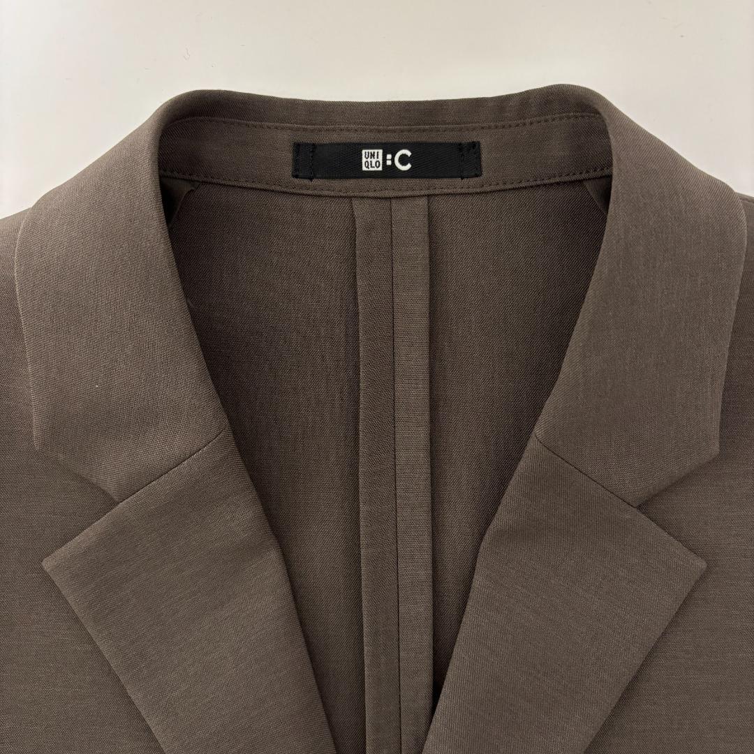 新品 UNIQLO C 感動ジャケット ダークブラウン S ユニクロ - メルカリ