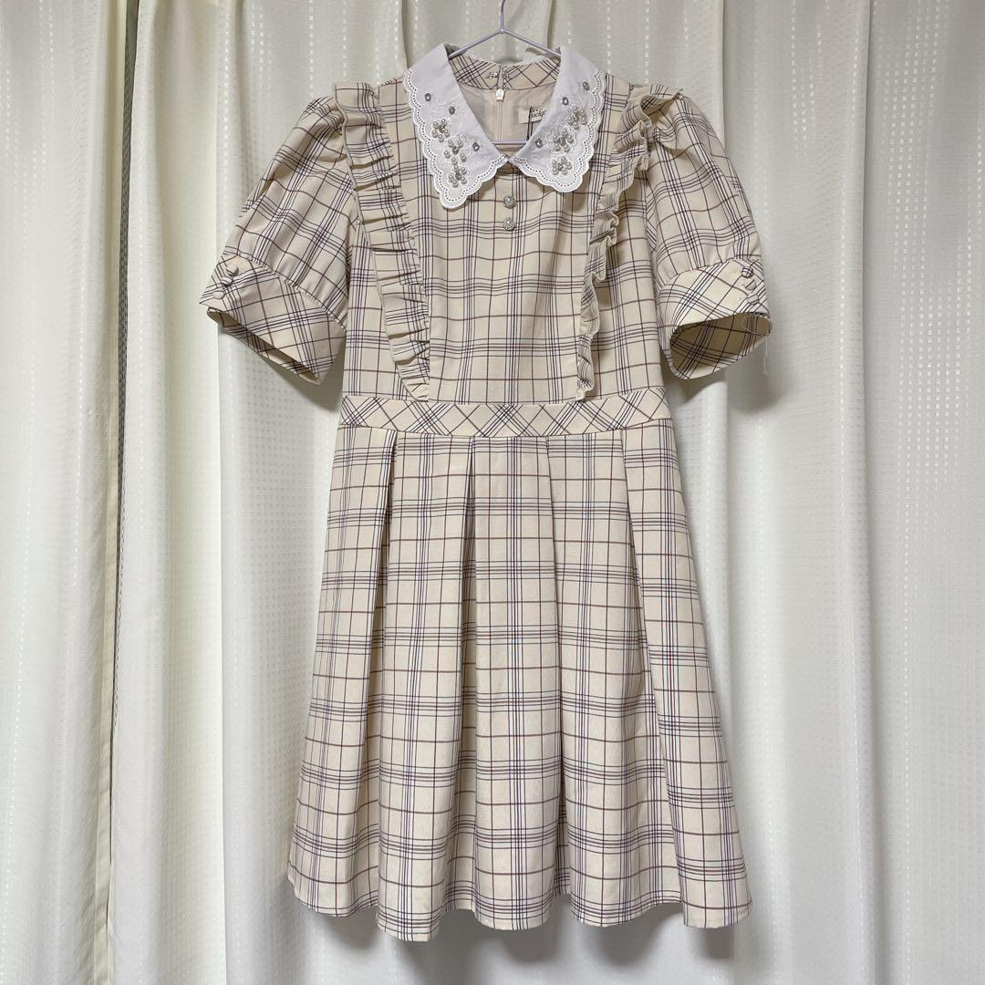 evelyn 】襟付きタックワンピース - メルカリ