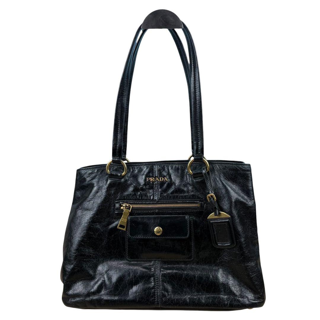 低 価格ファッション - 【Gカード付き】PRADA プラダ レザー トート