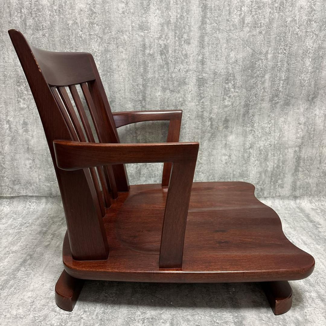 超希少・美品】回転式 ローチェア 花梨 ブラウン ヴァン FC-556A 大塚