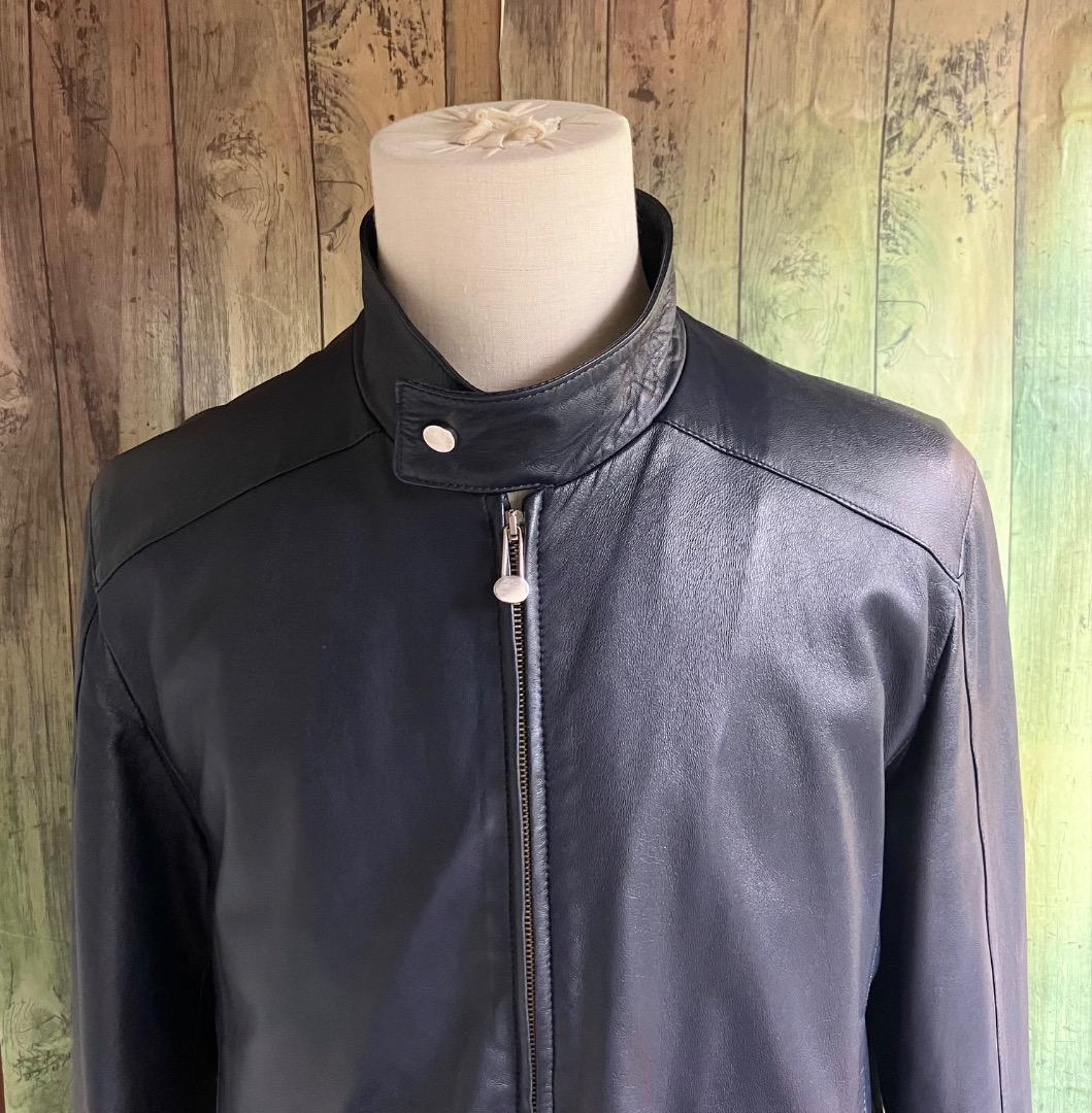 専用定価80万 イタリア名門 エディモネッティ レザージャケット 46