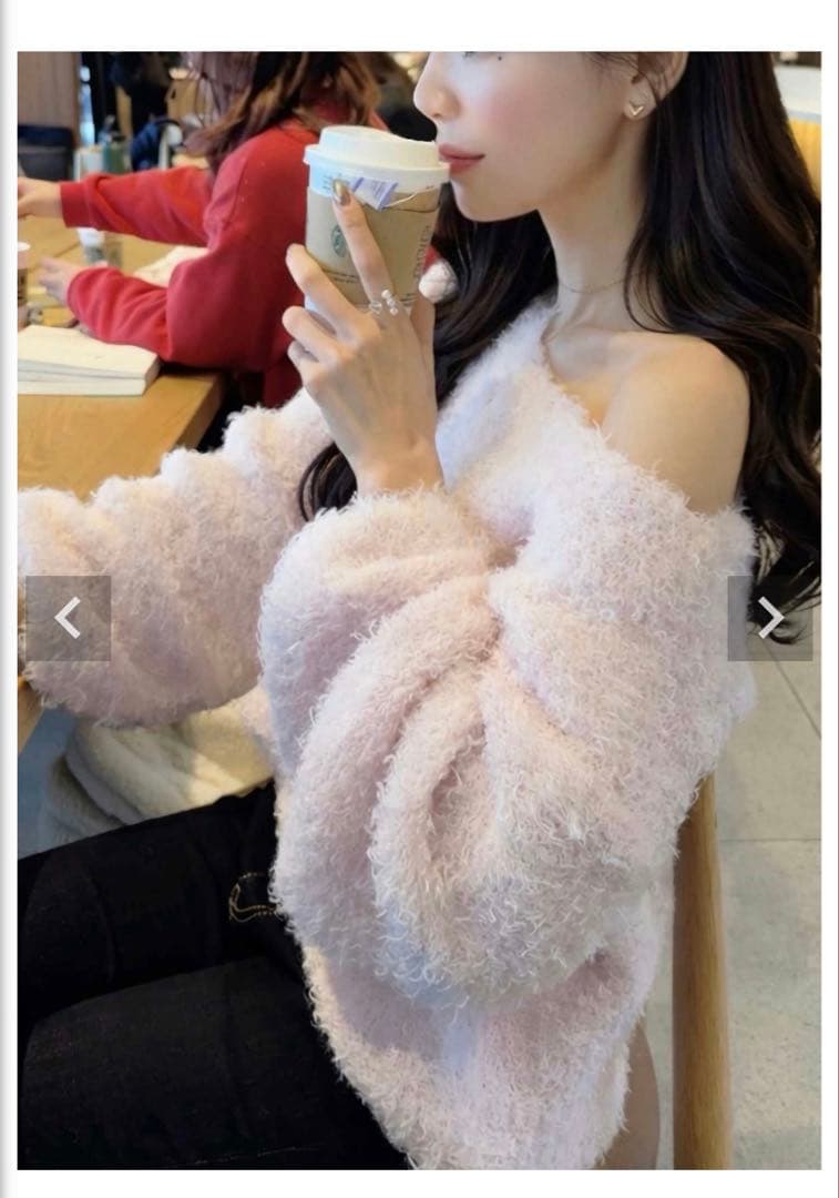 ACYM ミルキーカラーボリュームニット ACYM（アシーム） ニット セーター ミルキーカラーボリュームニット