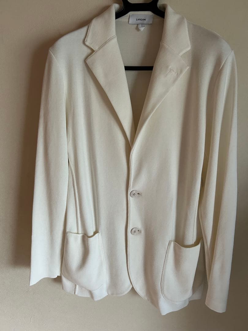 【新品】LARDINI【ラルディーニ】コットンジョージージャケット　サイズM LARDINI (ラルディーニ) コットンジャージー シングル ニット