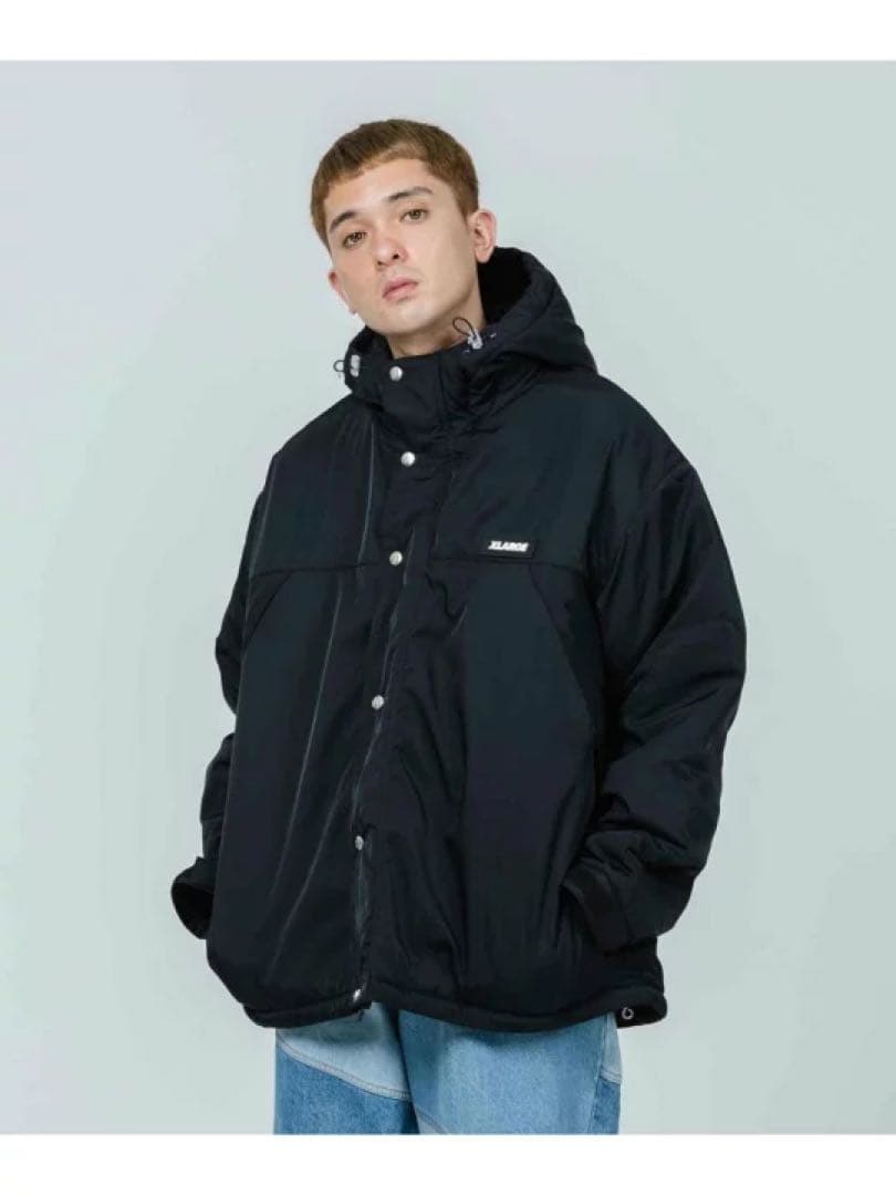 XLARGE ブラック ダウンジャケット Lサイズ - メルカリ