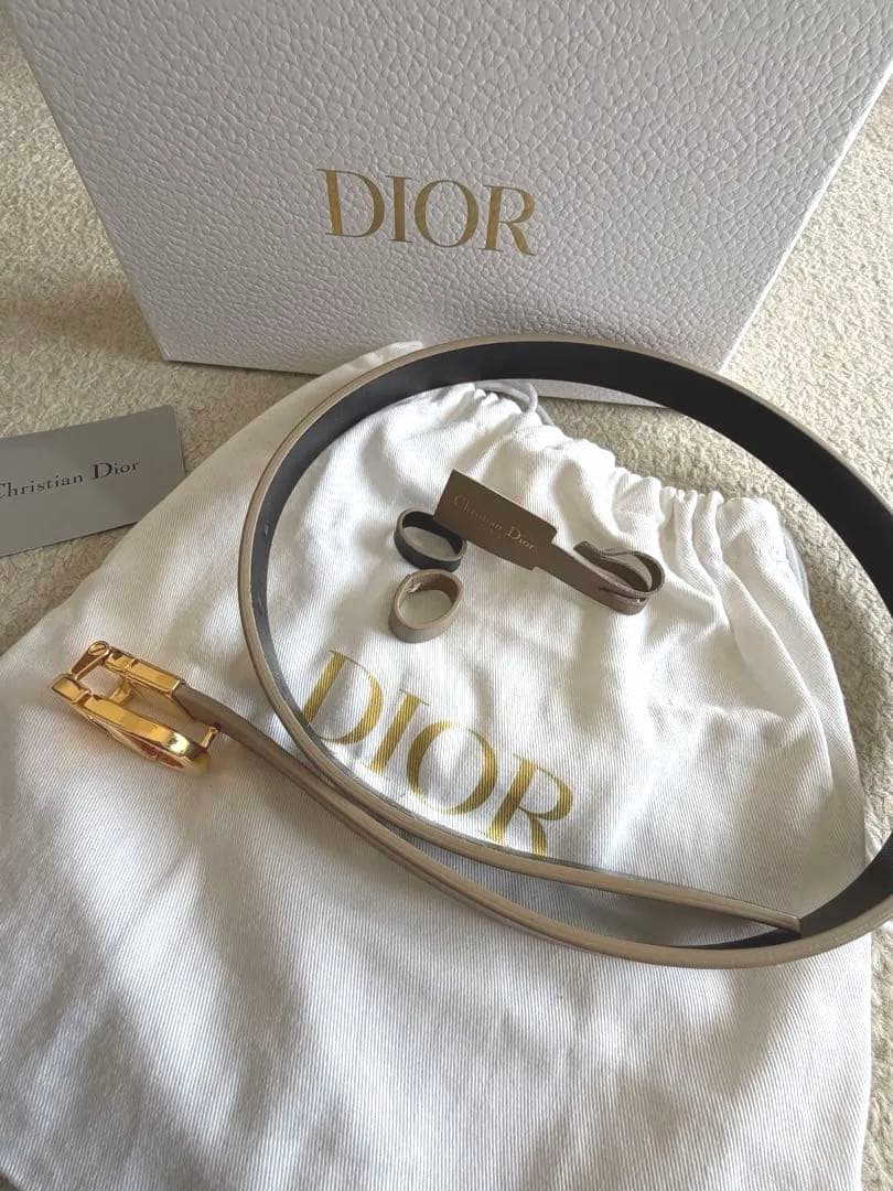 美品❣️】ディオールモンテーニュリバーシブルベルト80㎝2㎝幅