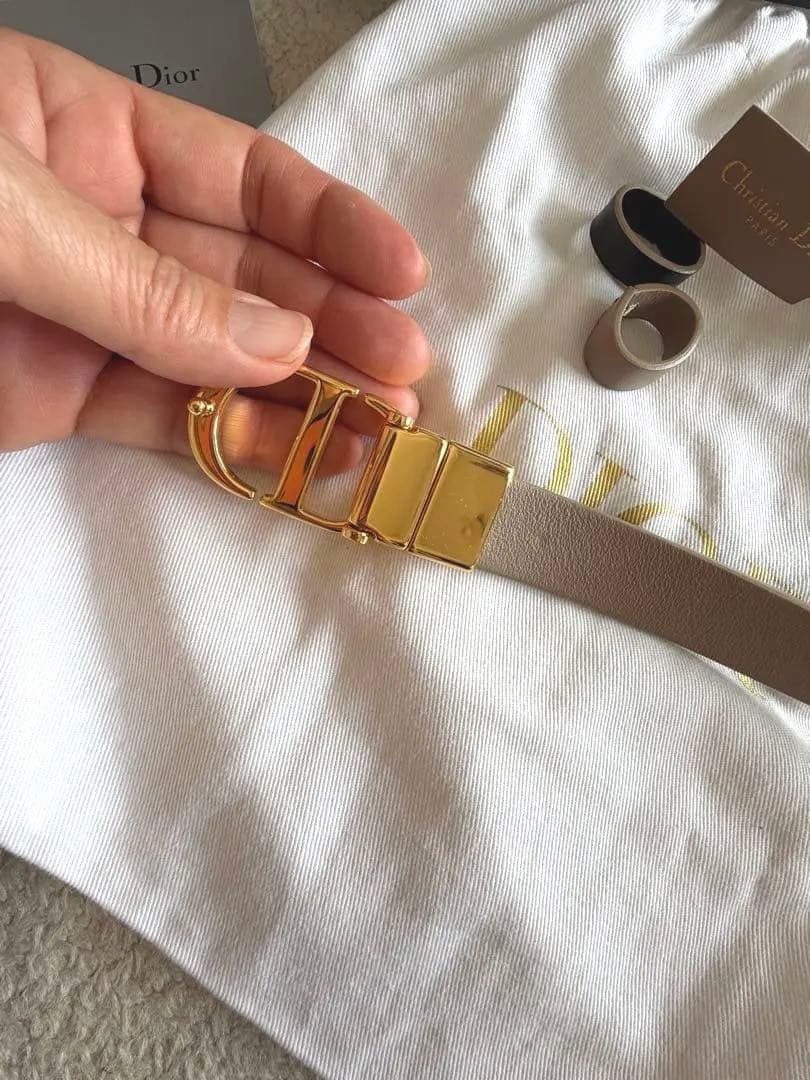 美品❣️】ディオールモンテーニュリバーシブルベルト80㎝2㎝幅