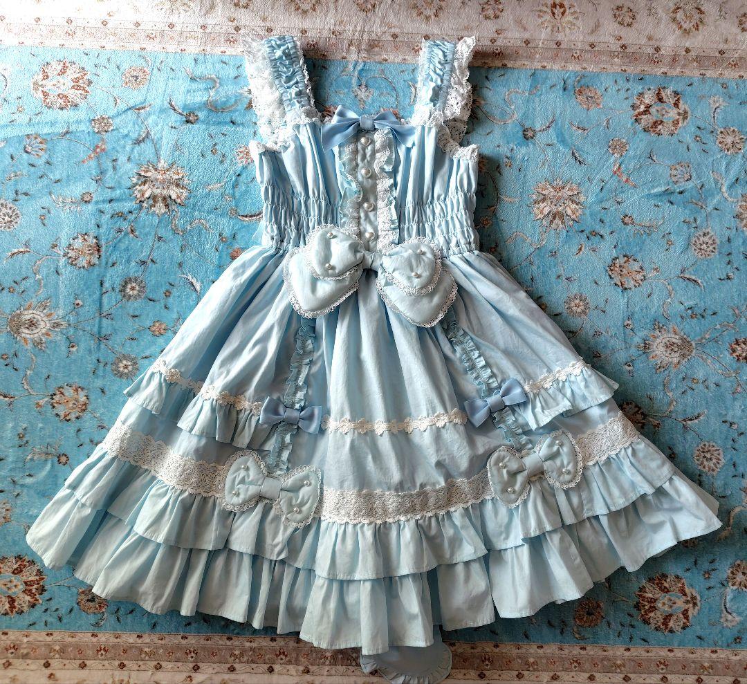Angelic Pretty ぷくぷくハニーシャーリング ジャンパースカート
