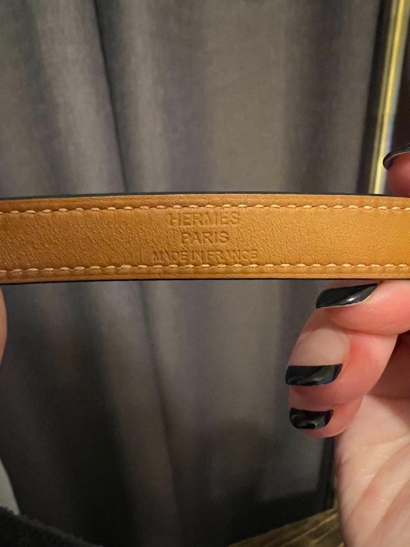 HERMES エルメス　レザーブレスレット 《ケリー》 ドゥブルトゥール