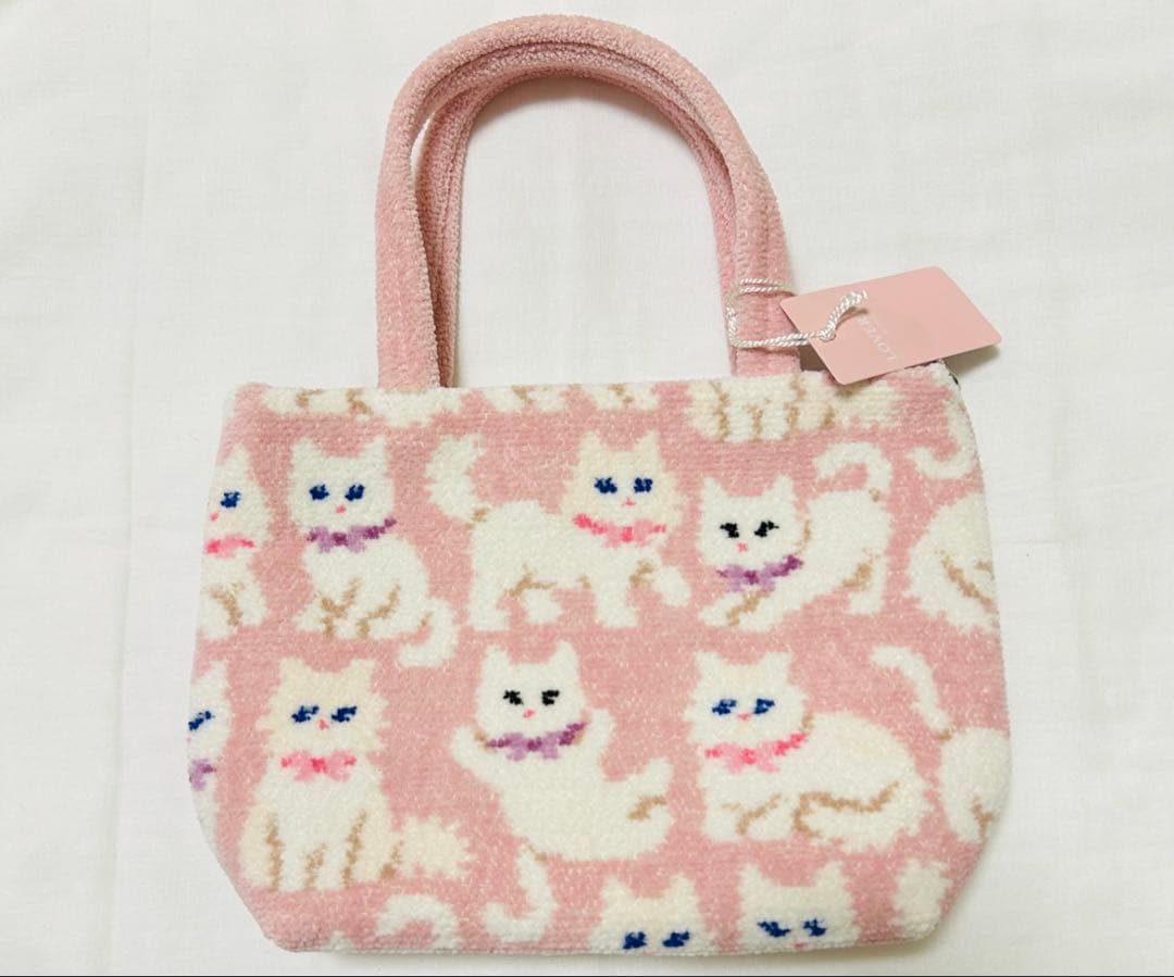 フェイラー FEILER モフモフネコチャン トートバッグ ピンク - メルカリ