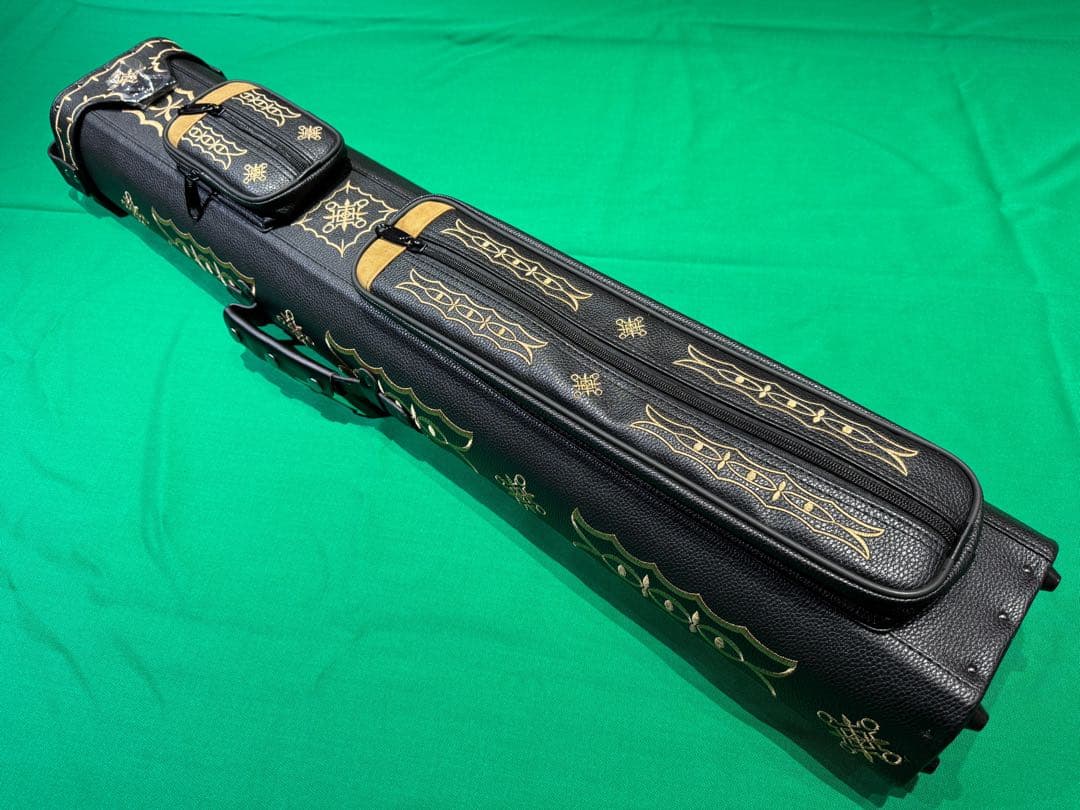 高級ビリヤードキューケース（3B×5S）金刺繍　ハード　新品　ブラック×金 楽天市場】ビリヤード キューケース 送料無料 スリーセカンズ ハード