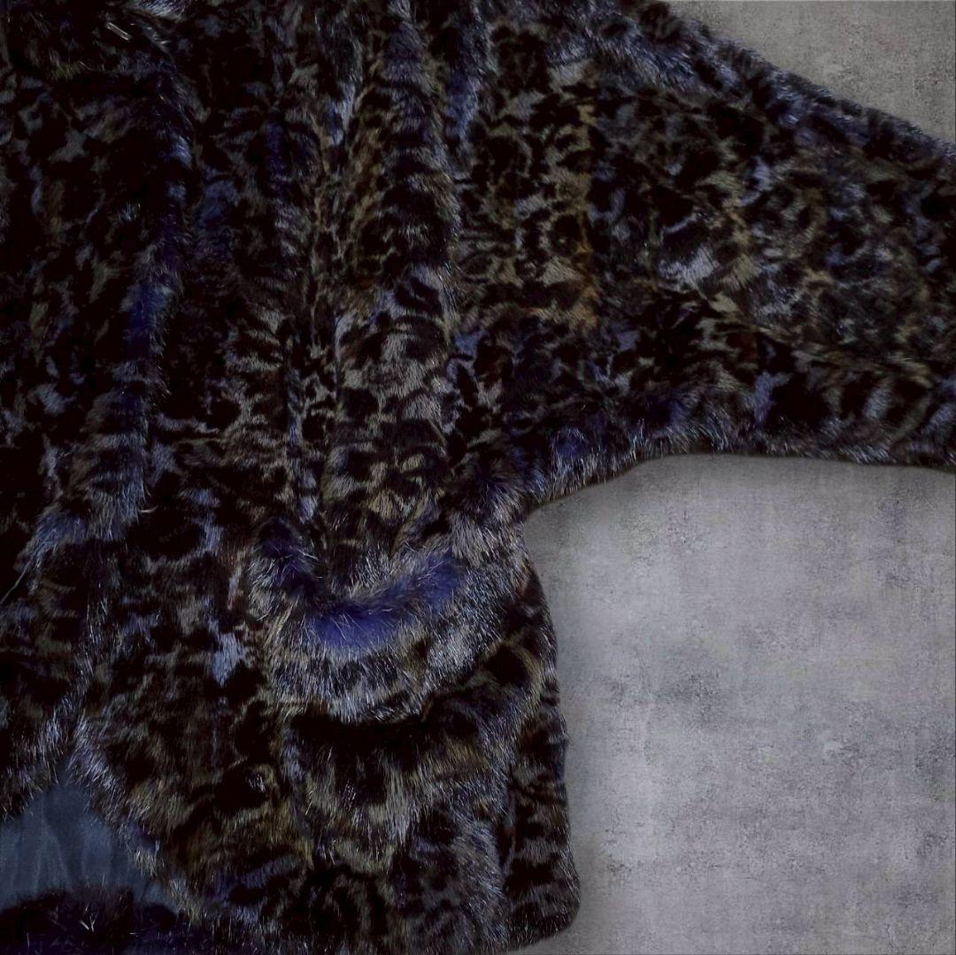 希少】EMBA エンバ ファーコート ヴィーゼル アメジスト ドルマン