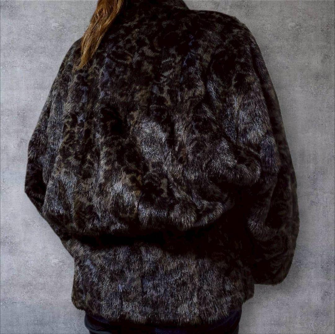 希少】EMBA エンバ ファーコート ヴィーゼル アメジスト ドルマン