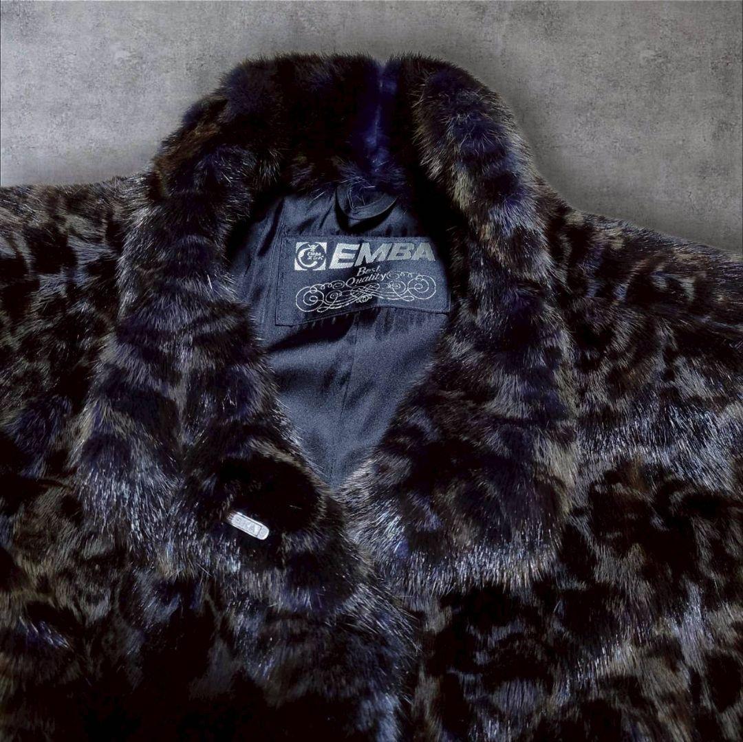 希少】EMBA エンバ ファーコート ヴィーゼル アメジスト ドルマン