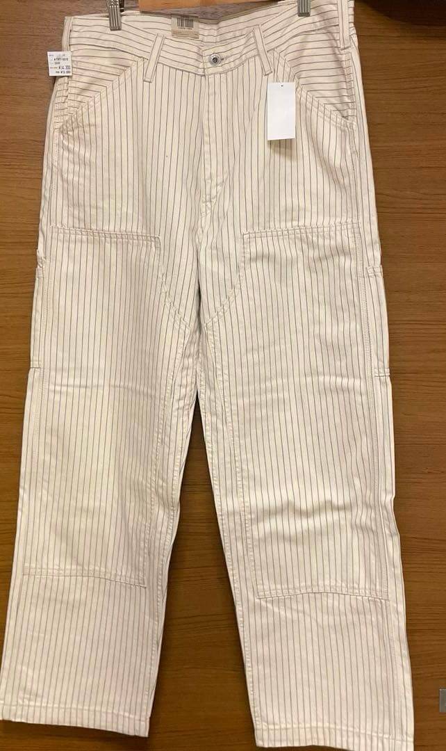 リーバイス 568 LOOSE ストレート ダブルニー ピンストライプW33 ②
