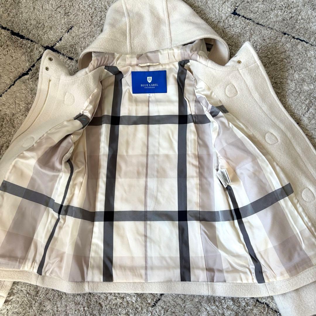 極美品✨】ブルーレーベルクレストブリッジ ダッフルコート ホワイト