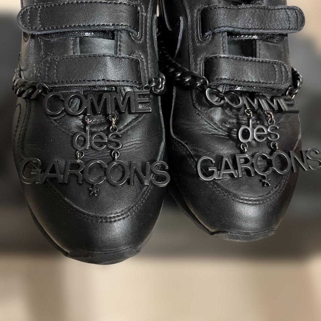 NIKE× コムデギャルソンout burst ロゴチェーン スニーカー 23㎝