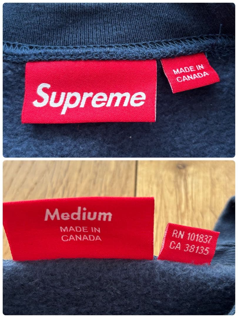 極希少】Supreme Crest Crewneck ネイビー プラダ 大人気 - メルカリ