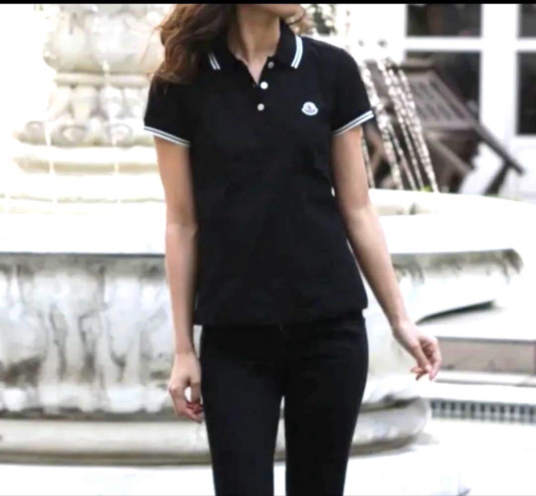 定価6万 MONCLER ポロシャツ ビッグワッペン ネイビー 滝沢眞規子