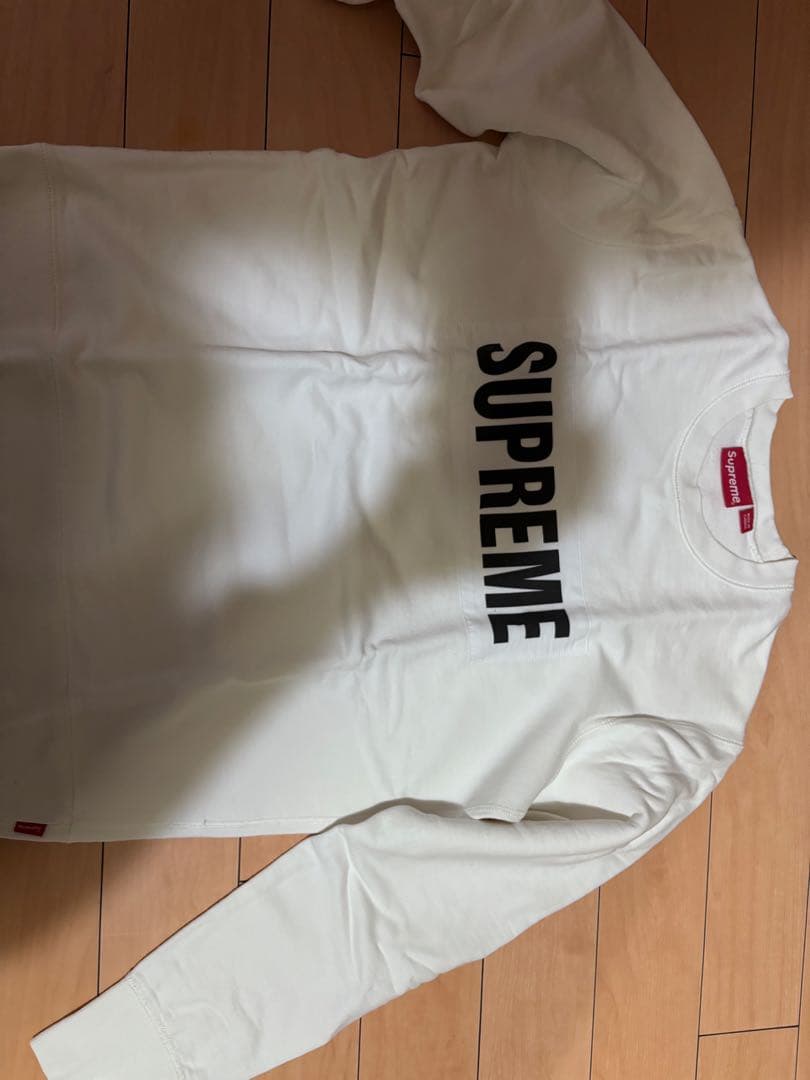 Supreme ホワイト ロゴ トレーナー Supreme(シュプリーム) 25SS Washed Box Logo Crewneckウォッシュド