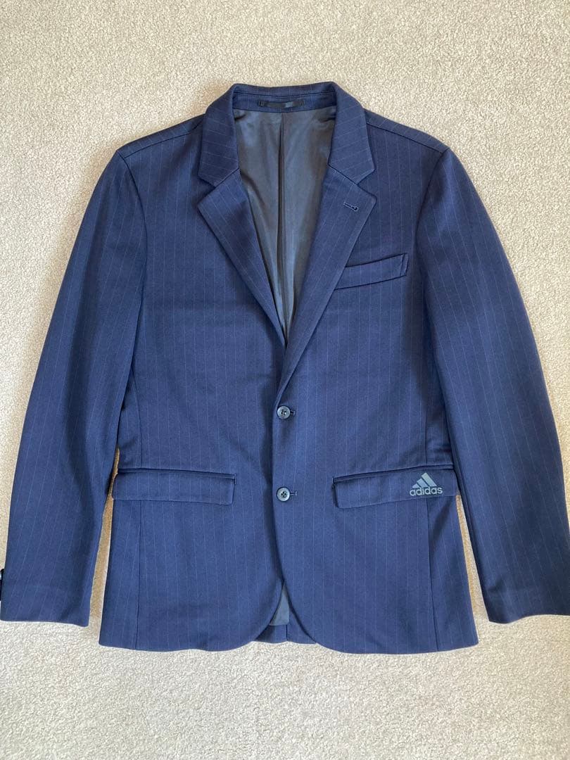 adidas アディダス PSFA セットアップ ストライプ スーツネイビー