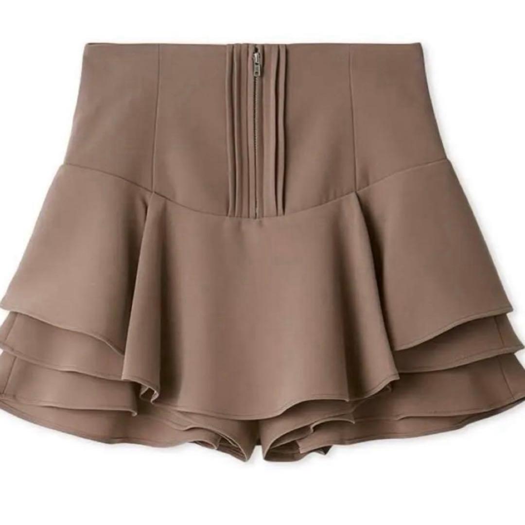 スナイデル　レイヤードフリルミニスカショーパン【カンヘウォン着用】 レイヤードフリルミニスカショーパン【カンヘウォン着用】(ショート