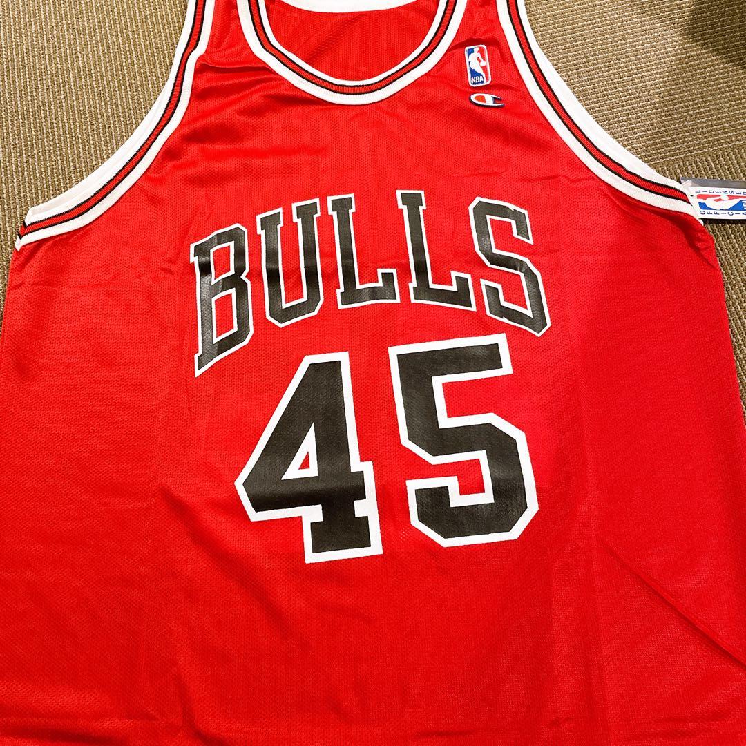 新品タグ付】champion×シカゴブルズ/幻背番号45/マイケルジョーダン