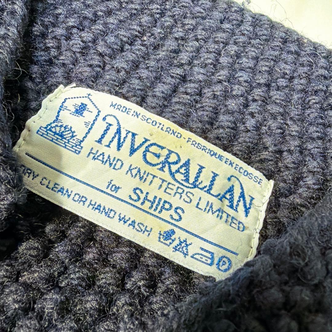 インバーアラン SHIPS別注 ニットジャケット カーディガン ダブル