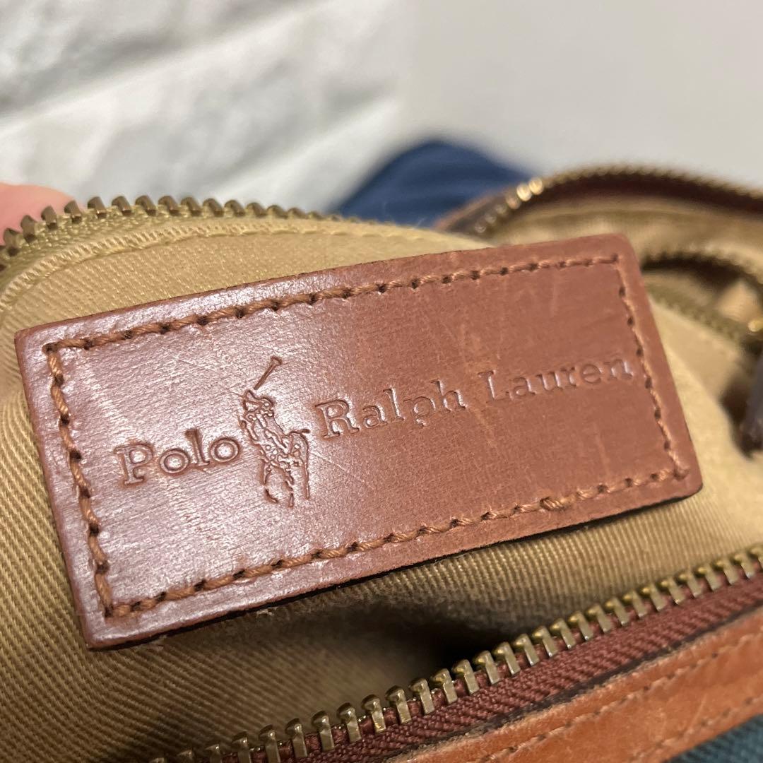 RALPH LAUREN ミニボストンバッグ チェック柄 ヴィンテージ 29cm
