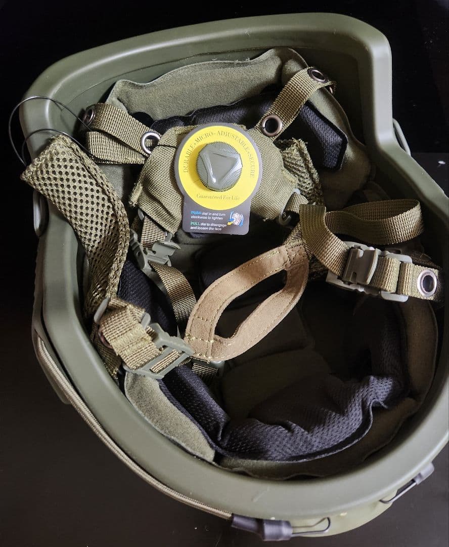 NIJ-Ⅲa 実物 防弾ヘルメット 55㎝～62㎝ /OD、 FAST OPS - メルカリ