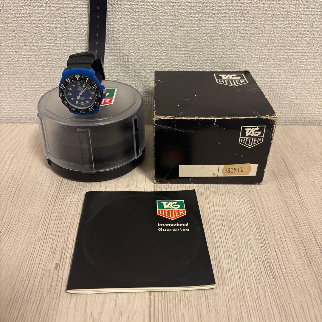 【希少カラー】TAG HEUER フォーミュラ1 青×黒 説明書付き タグホイヤー / TAG HEUER フォーミュラ1 フォーミュラ1 デヴィッド