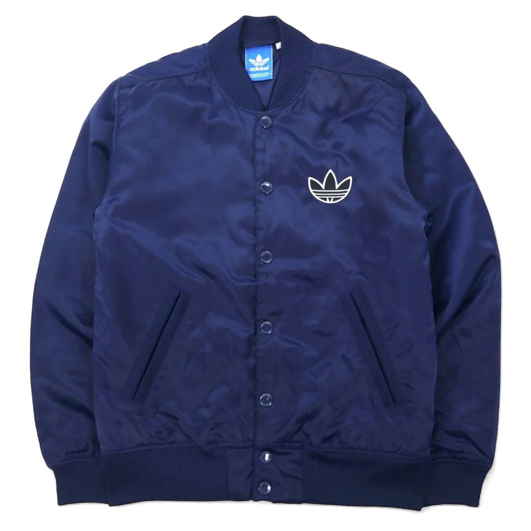 ADIDAS ORIGINALS サテン スタジャン S ネイビー ナイロン - メルカリ