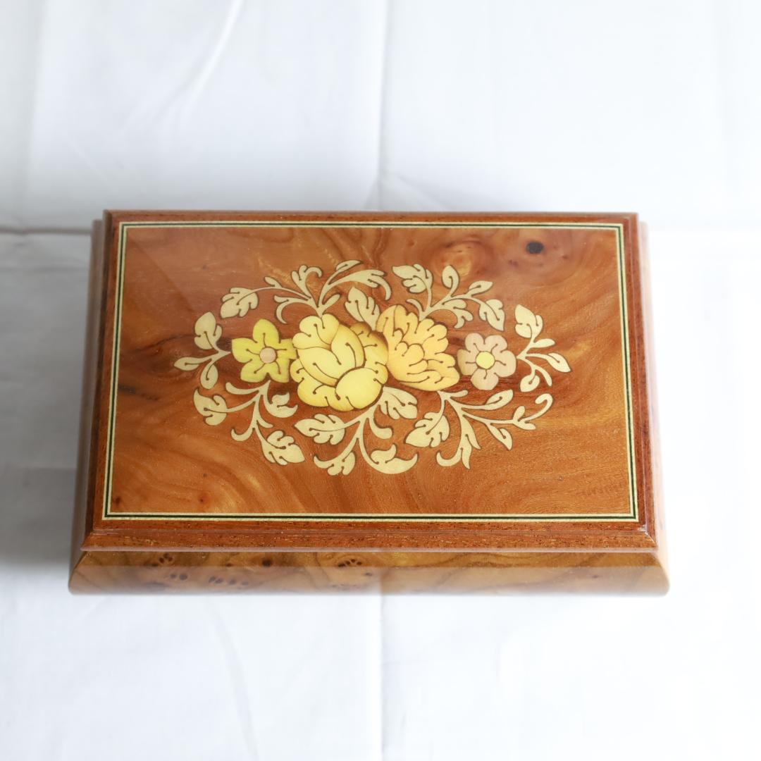 h) ゲイザス・ジャカード オルゴール 小物入れ 「エーデルワイス