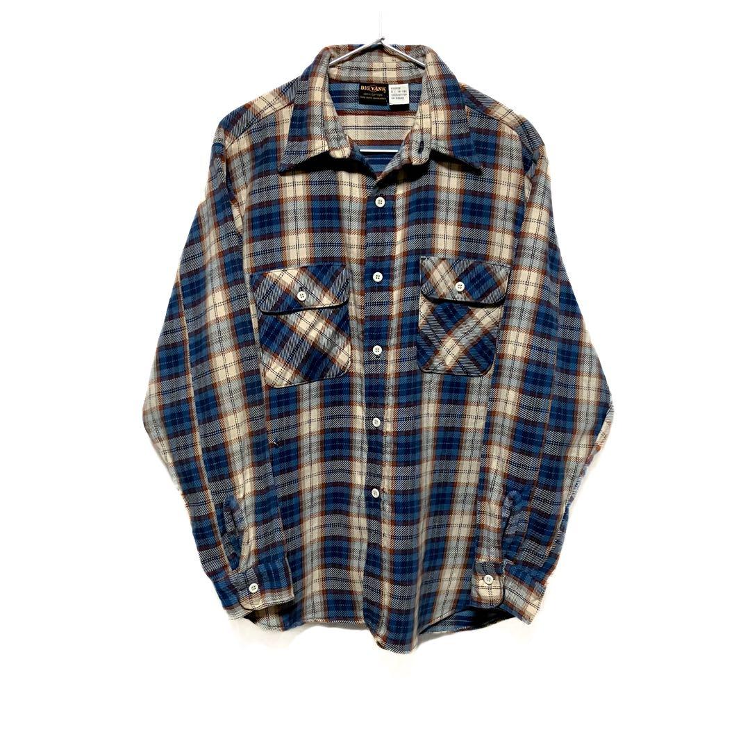 70s BIG YANK フラネル チェックシャツ L チェック柄 好カラー - メルカリ