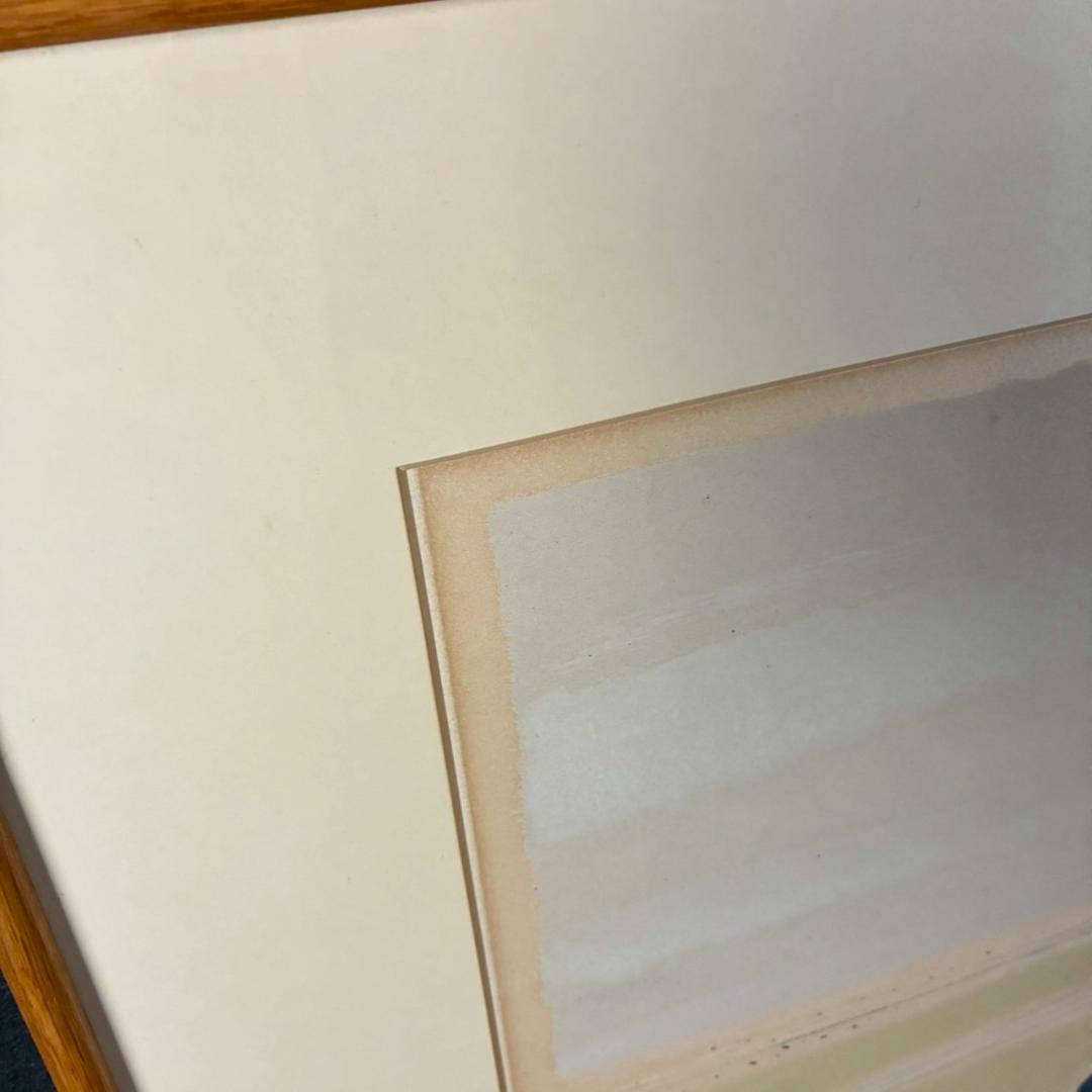 アンドレ・ブラジリエ「乗馬」リトグラフ 大作 直筆サイン入り 額縁