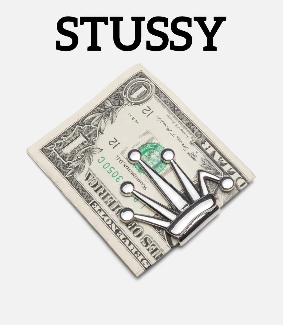 STUSSY BENT CROWN MONEY CLIP マネークリップ ① - メルカリ