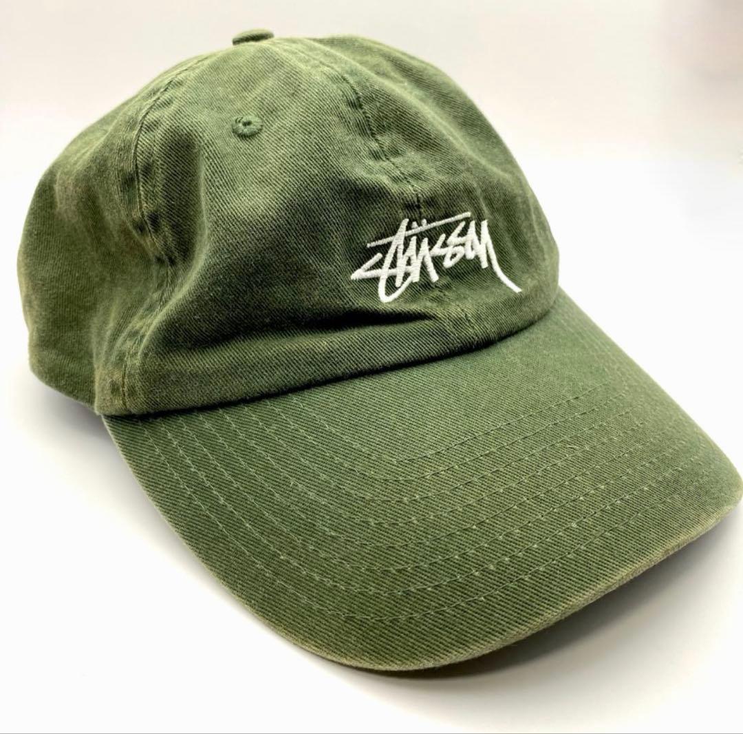 Stussy キャップ ステューシー グリーン カーキ オリーブ - メルカリ