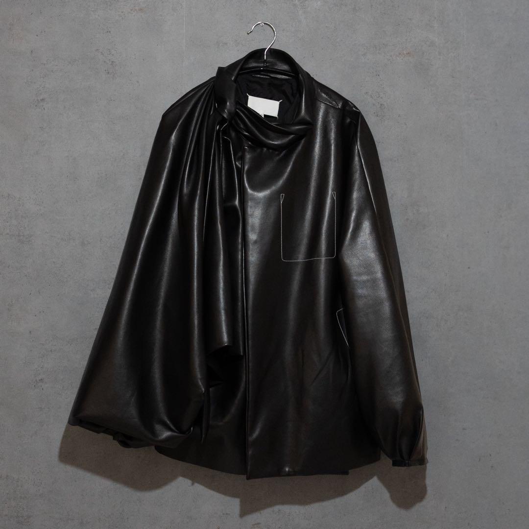 Maison Margiela 20AW Aライン フェイクレザージャケット 黒 - メルカリ