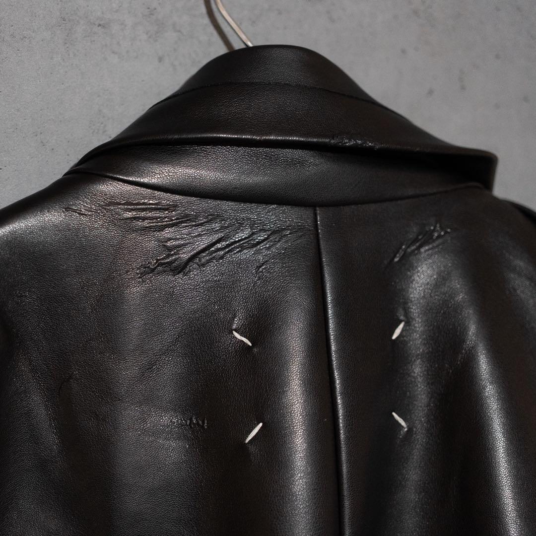 Maison Margiela 20AW Aライン フェイクレザージャケット 黒 - メルカリ