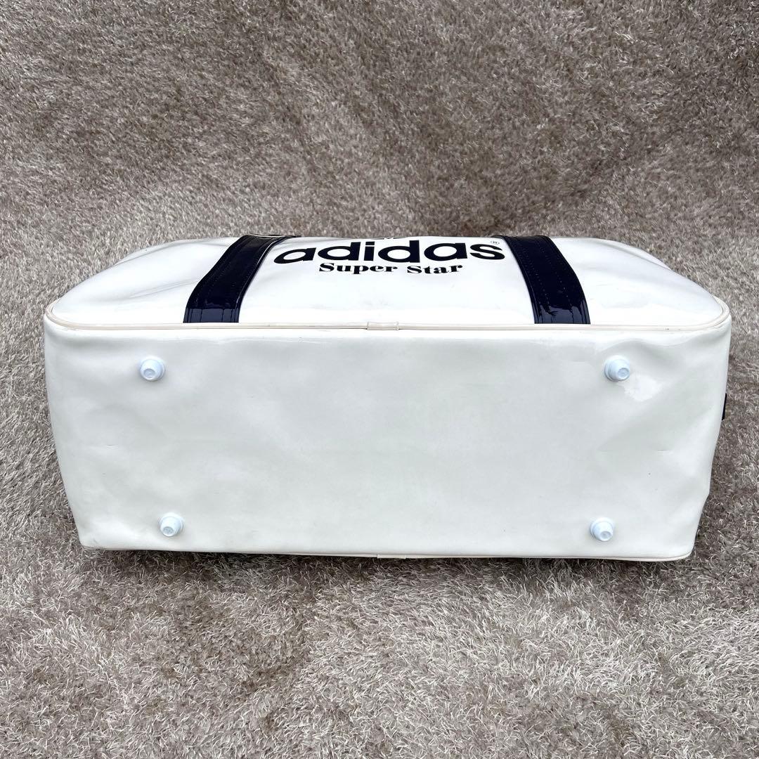 極美品 80s adidas アディダス Super star エナメル バッグ - メルカリ