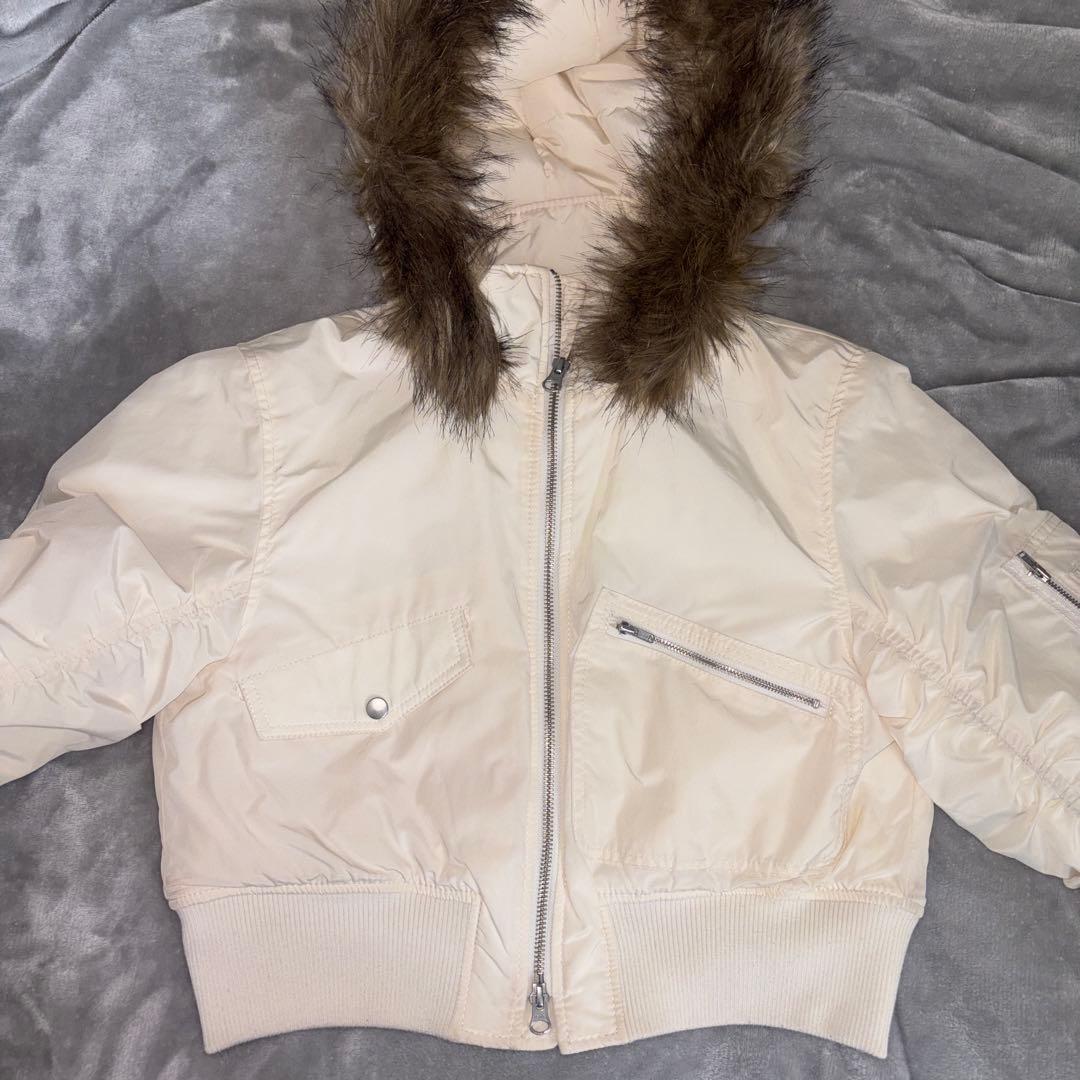 Laguagem Hood Compact Military ブルゾン 白 - メルカリ